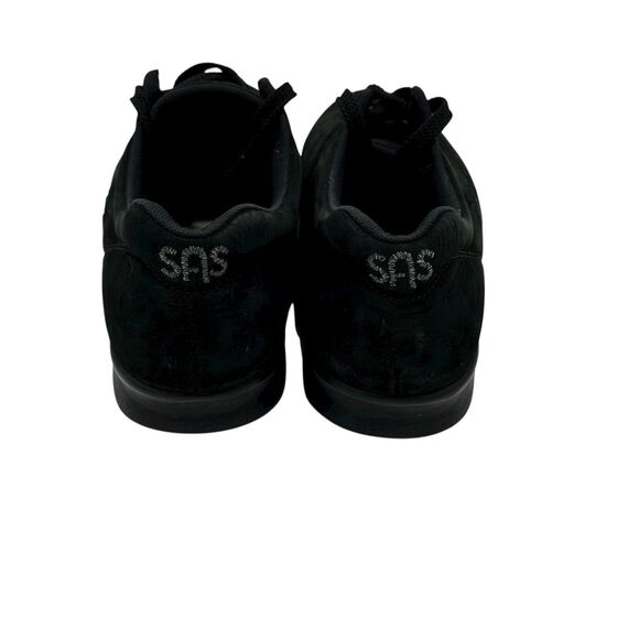 SAS Free Time Comfort Walking Shoes Nubuck Leather Womens Size 6 Medium Black - Picture 5 of 7